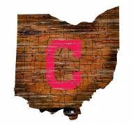 Cleveland Indians 12" Roadmap State Sign