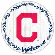 Cleveland Indians 12" Welcome Circle Sign