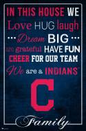 Cleveland Indians 17" x 26" In This House Sign