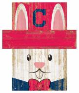 Cleveland Indians 19" x 16" Easter Bunny Head