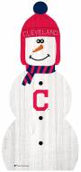 Cleveland Indians 31" Snowman Leaner