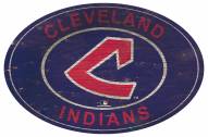 Cleveland Indians 46" Heritage Logo Oval Sign
