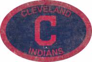 Cleveland Indians 46" Team Color Oval Sign