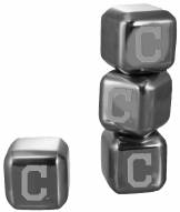 Cleveland Indians 6 Pack Stainless Steel Ice Cube Set
