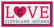 Cleveland Indians 6" x 12" Love Sign