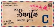 Cleveland Indians 6" x 12" To Santa Sign