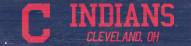 Cleveland Indians 6" x 24" Team Name Sign