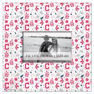Cleveland Indians Floral Pattern 10" x 10" Picture Frame