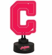 Cleveland Indians Team Logo Neon Light