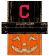 Cleveland Indians Pumpkin Head Sign