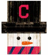 Cleveland Indians Snowman Head Sign