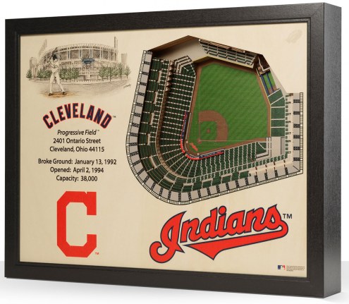 Cleveland Indians 25-Layer StadiumViews 3D Wall Art