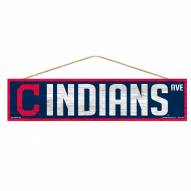 Cleveland Indians Wood Avenue Sign