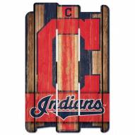 Cleveland Indians Wood Fence Sign