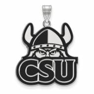 Cleveland State Vikings Sterling Silver Extra Large Enameled Pendant