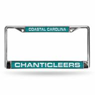 Coastal Carolina Chanticleers Laser Chrome License Plate Frame