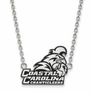 Coastal Carolina Chanticleers Sterling Silver Large Pendant Necklace