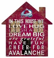 Colorado Avalanche 12" House Sign
