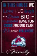 Colorado Avalanche 17" x 26" In This House Sign
