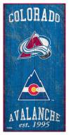 Colorado Avalanche 6" x 12" Heritage Sign
