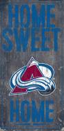 Colorado Avalanche 6" x 12" Home Sweet Home Sign