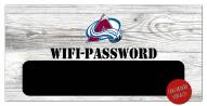Colorado Avalanche 6" x 12" Wifi Password Sign