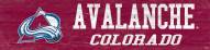 Colorado Avalanche 6" x 24" Team Name Sign