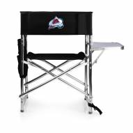 Colorado Avalanche Black Sports Folding Chair