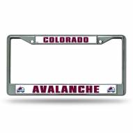 Colorado Avalanche Chrome License Plate Frame