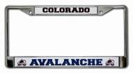 Colorado Avalanche Chrome License Plate Frame
