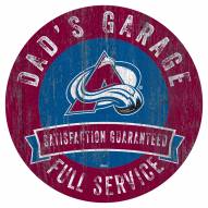 Colorado Avalanche Dad's Garage Sign