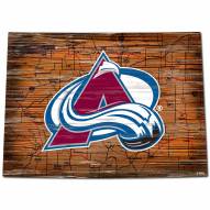 Colorado Avalanche Distressed State with Logo Sign