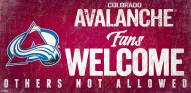 Colorado Avalanche Fans Welcome Sign