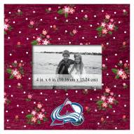 Colorado Avalanche Floral 10" x 10" Picture Frame