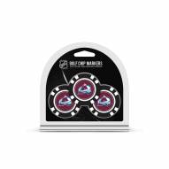 Colorado Avalanche Golf Chip Ball Markers