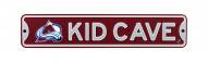 Colorado Avalanche Kid Cave Street Sign