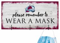 Colorado Avalanche Please Wear Your Mask Sign