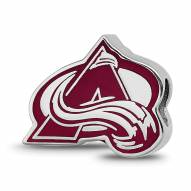 Colorado Avalanche Sterling Silver Enameled Bead