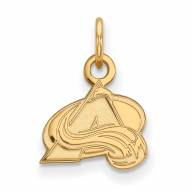 Colorado Avalanche Sterling Silver Gold Plated Extra Small Pendant