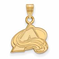 Colorado Avalanche Sterling Silver Gold Plated Small Pendant