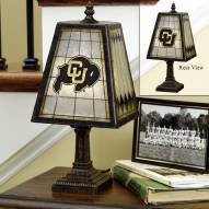 Colorado Buffaloes Art Glass Table Lamp