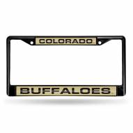 Colorado Buffaloes Laser Black License Plate Frame