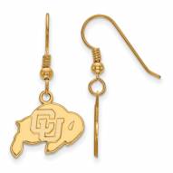 Colorado Buffaloes NCAA Sterling Silver Gold Plated Small Dangle Earrings