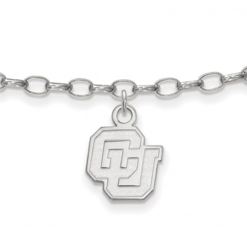 Colorado Buffaloes NCAA Sterling Silver Anklet