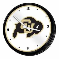 Colorado Buffaloes Retro Lighted Wall Clock