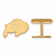 Colorado Buffaloes Sterling Silver Gold Plated Cuff Links