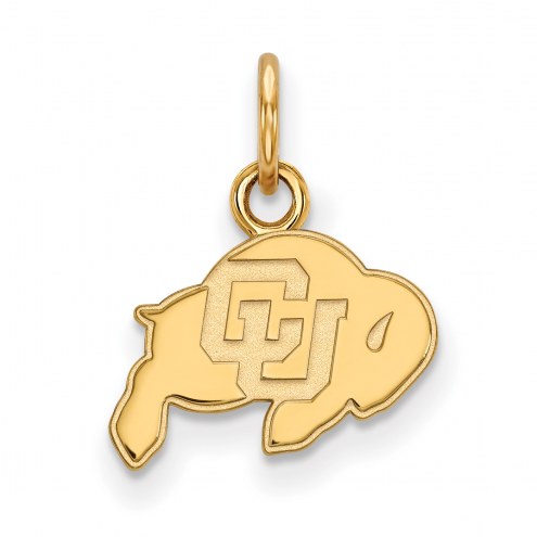Colorado Buffaloes Sterling Silver Gold Plated Extra Small Pendant