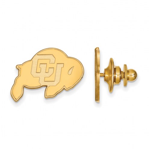 Colorado Buffaloes Sterling Silver Gold Plated Lapel Pin