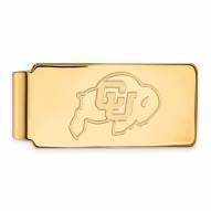 Colorado Buffaloes Sterling Silver Gold Plated Money Clip