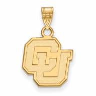 Colorado Buffaloes Sterling Silver Gold Plated Small Pendant
